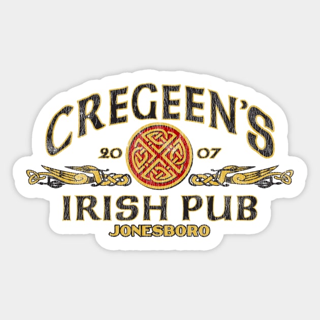 Cregeen's Irish Pub Sticker by rt-shirts